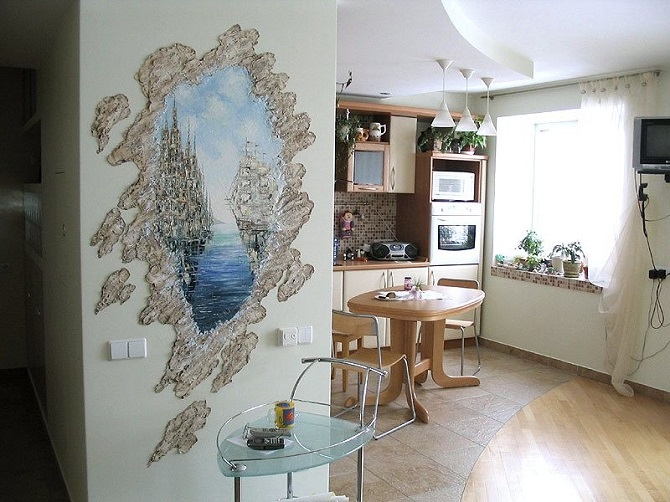 How to paint a wall in an apartment with your own hands: ideas with photos (+ bonus video) 4