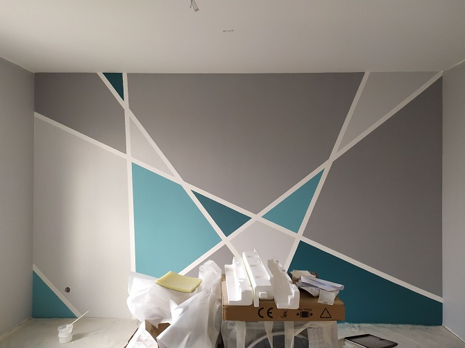 How to paint a wall in an apartment with your own hands: ideas with photos (+ bonus video) 7