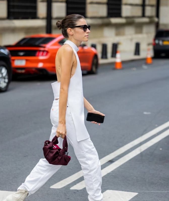 Top with open back: how to wear this summer 7