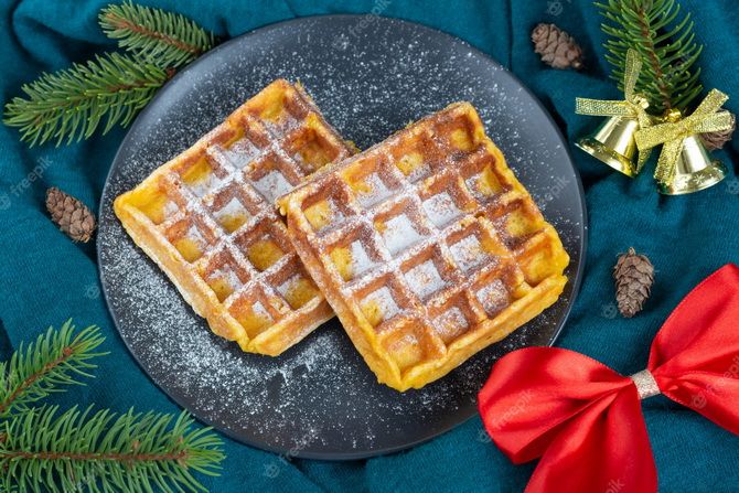 Schön und appetitlich: So dekorieren Sie belgische Waffeln 1