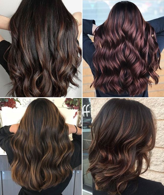 Highlighting on dark hair: spectacular ideas with photos 4