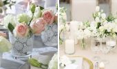 How to decorate a table with fresh flowers: decor options