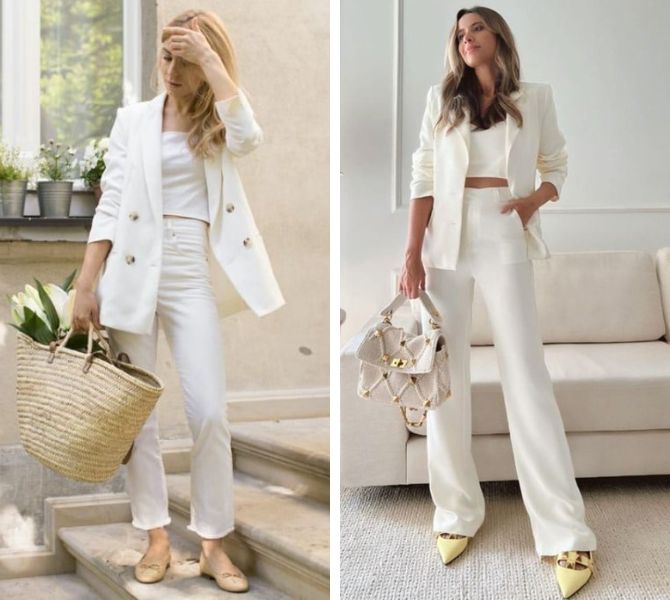 Total white look looks are the perfect summer trend 4