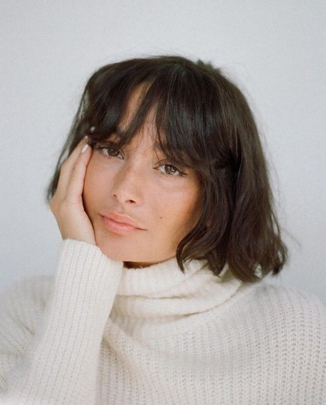 French bangs: what haircuts look good 9