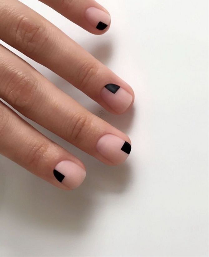 Geometric manicure: elegant and simple nail art ideas 13