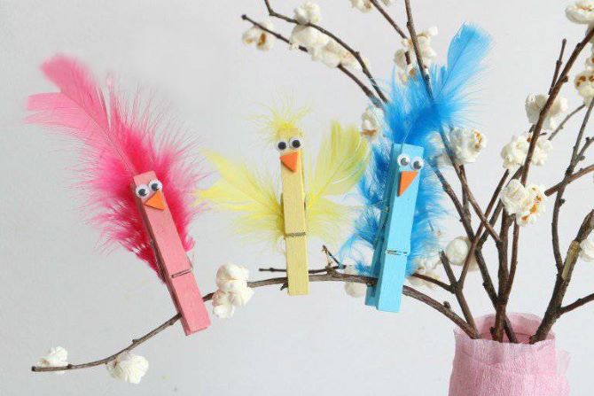 Funny crafts from wooden clothespins: creative ideas 5