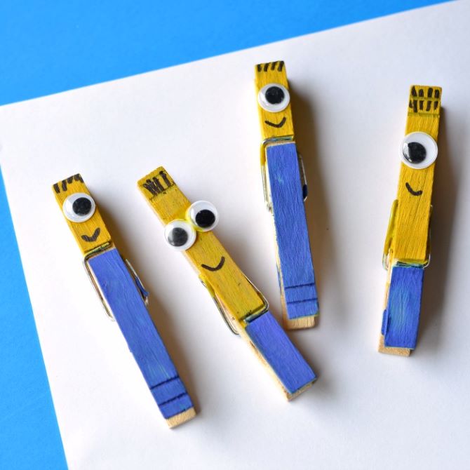 Funny crafts from wooden clothespins: creative ideas 2