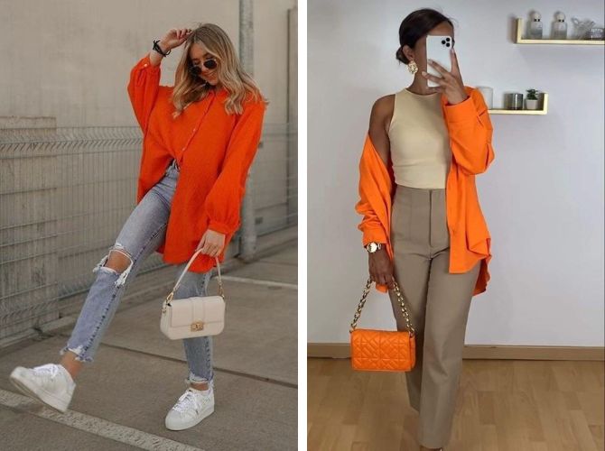 Fire and sun: how to wear orange in summer 2023 8