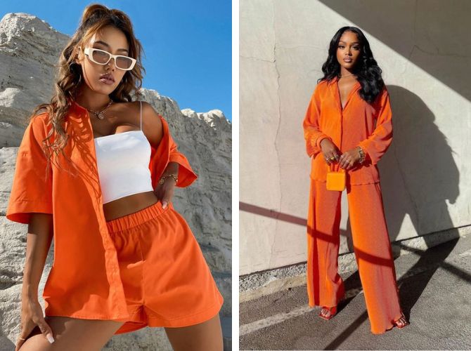 Fire and sun: how to wear orange in summer 2023 4