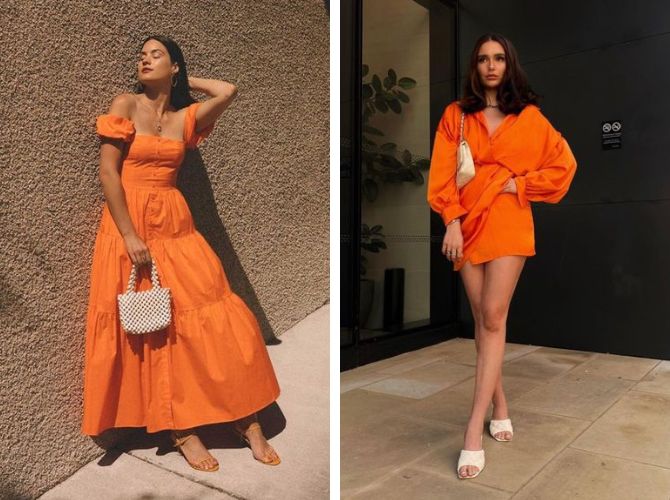 Fire and sun: how to wear orange in summer 2023 11