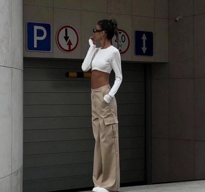 Autumn looks with cargo pants: fashion ideas for every day 6
