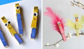 Funny crafts from wooden clothespins: creative ideas