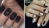 Geometric manicure: elegant and simple nail art ideas