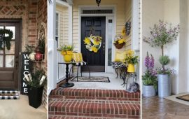 So dekorieren Sie den Hauseingang: stilvolle Ideen und Veranda-Designs