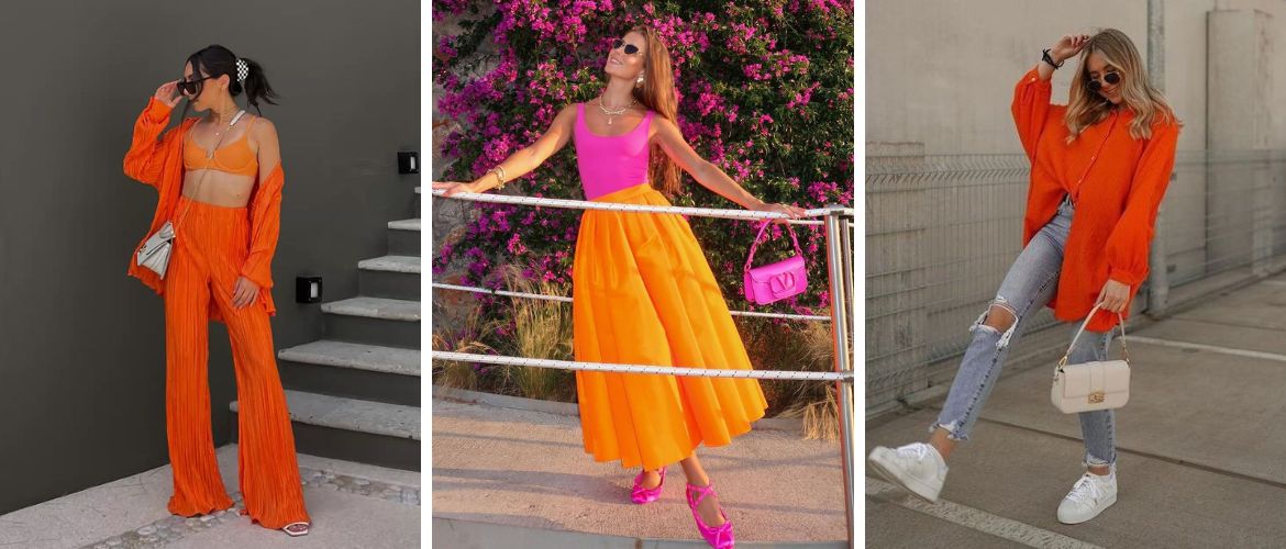 Fire and sun: how to wear orange in summer 2023