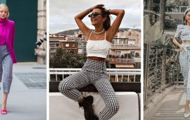 Images with plaid trousers for women: what to combine with?