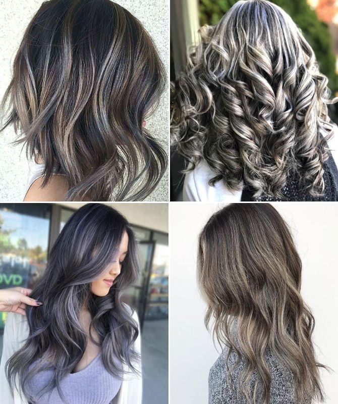 Highlighting on dark hair: spectacular ideas with photos 1