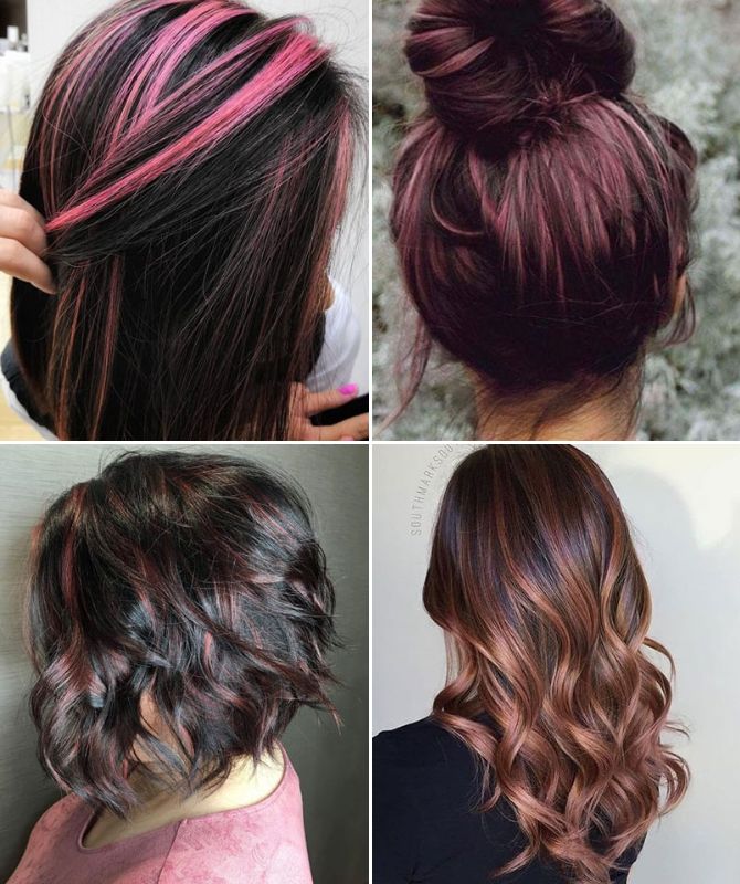 Highlighting on dark hair: spectacular ideas with photos 5