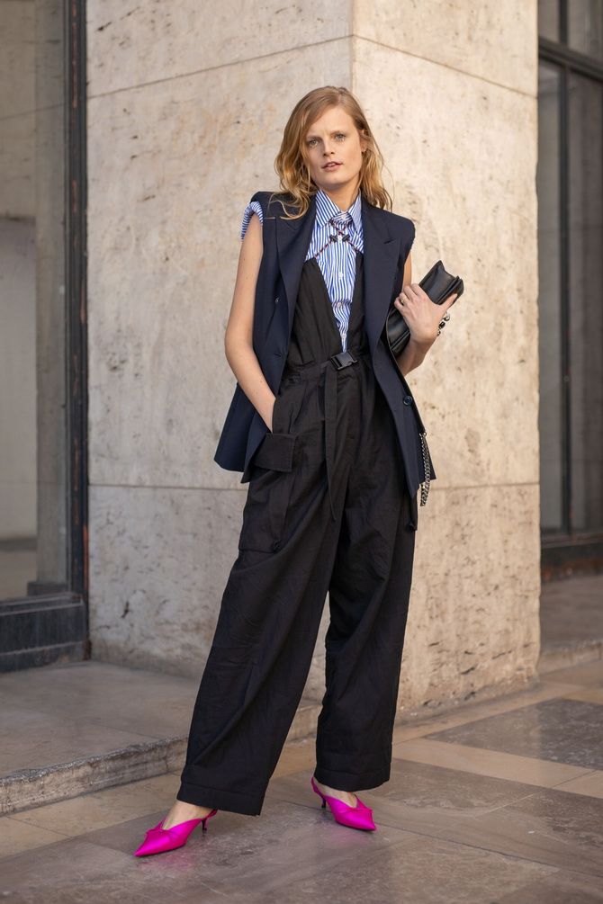 What shoes to wear with wide trousers: top 5 chic ideas 3