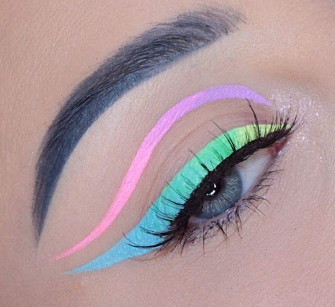 Colored Arrows: Trendy Makeup for Summer 2024 6