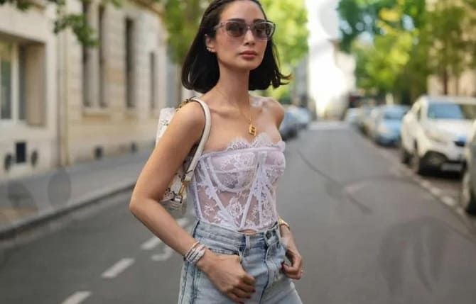 Fashion tops with a corset for the summer of 2023: current models 5