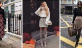 Checkered skirts: fashion variations fall-winter 2023-2024