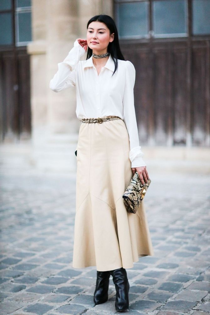 Осінні образи із білою сорочкою: стильні поєднання для жінок 5