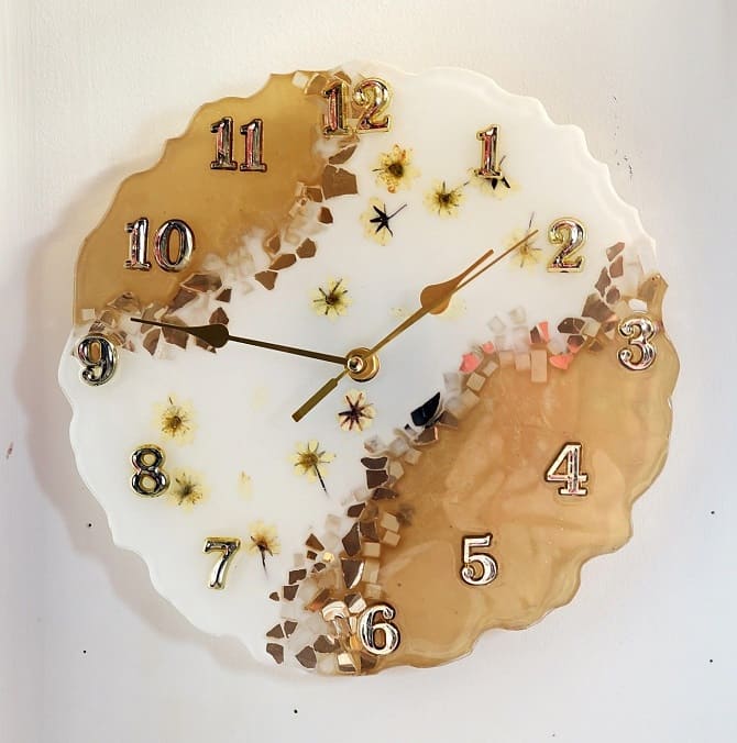 How to make an epoxy wall clock: a step-by-step master class (+ bonus video) 11
