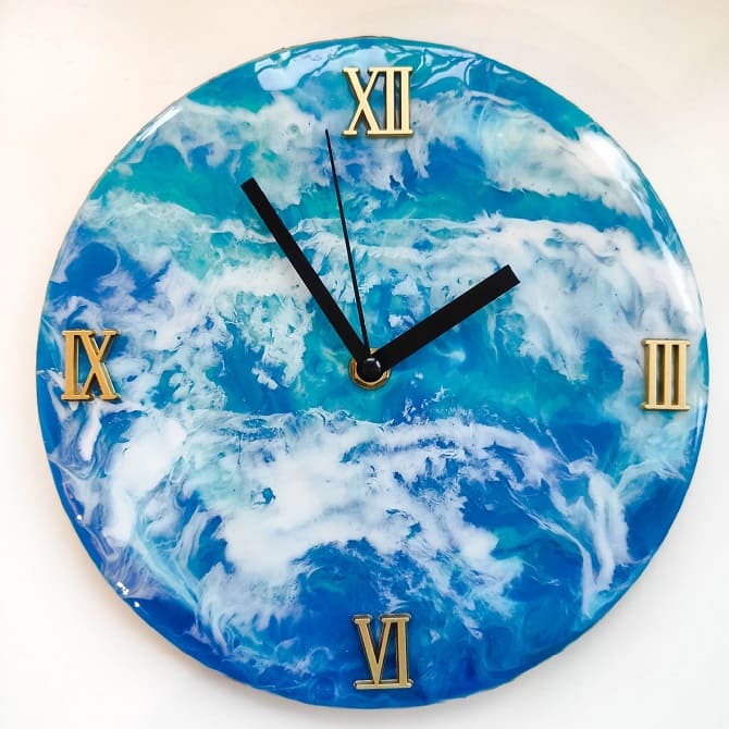 How to make an epoxy wall clock: a step-by-step master class (+ bonus video) 3