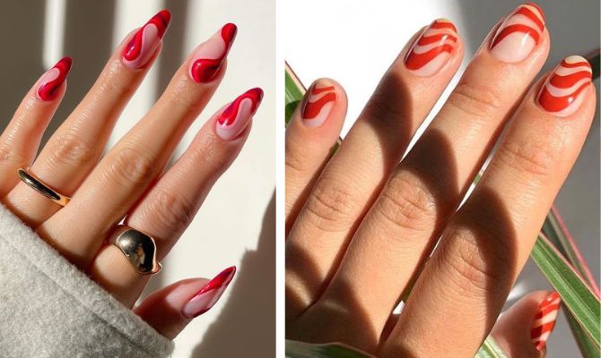 Red manicure 2023: fresh variations and stylish ideas 15