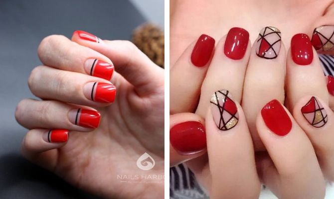 Red manicure 2023: fresh variations and stylish ideas 14