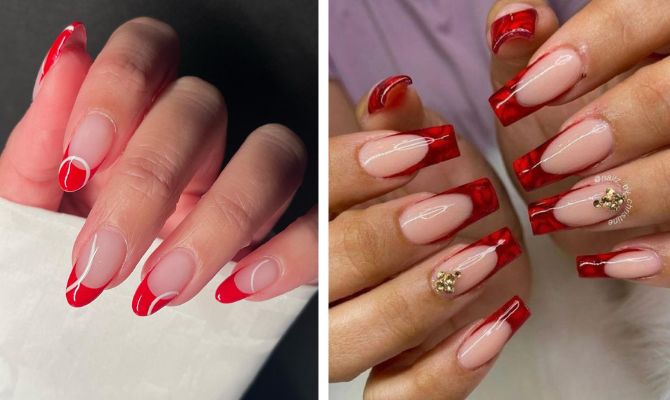Red manicure 2023: fresh variations and stylish ideas 6