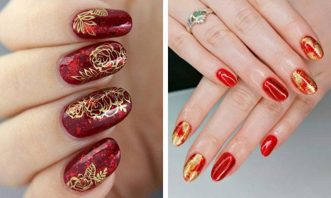 Red manicure 2023: fresh variations and stylish ideas 11