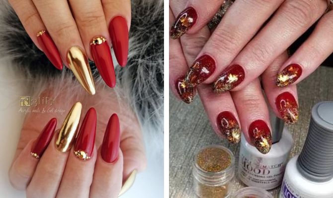 Red manicure 2023: fresh variations and stylish ideas 12