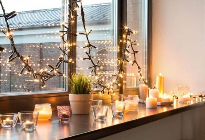 Window sill decor with indoor flowers: original ideas with photos 8