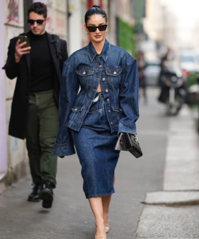 Denim total look: how to wear in the fall of 2023 9