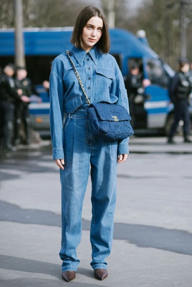 Denim total look: how to wear in the fall of 2023 1