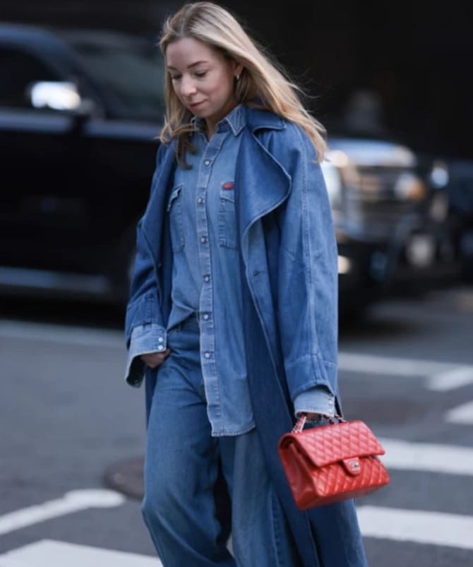 Denim total look: how to wear in the fall of 2023 10