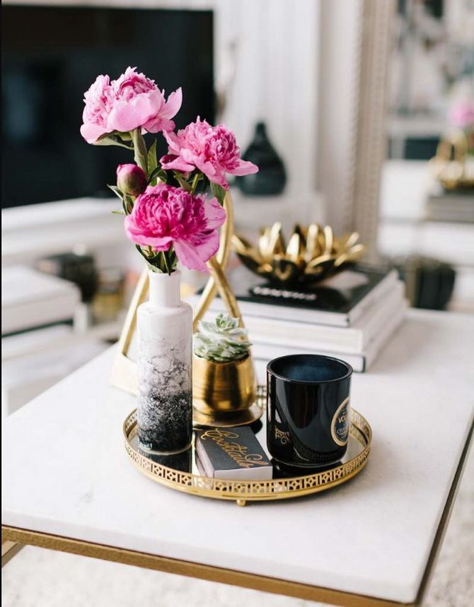 How to decorate a coffee table: top 7 stylish ideas 4