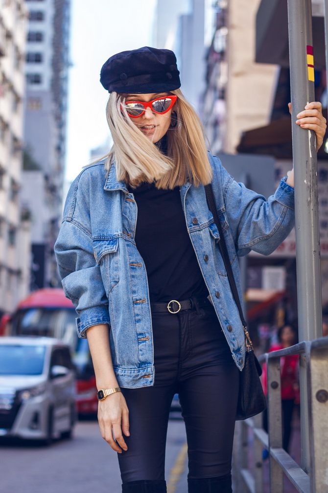 7 fashionable ways to wear a denim jacket in autumn 3