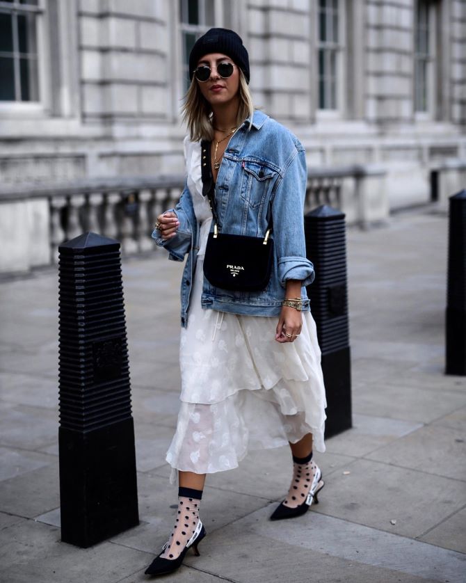 7 fashionable ways to wear a denim jacket in autumn 6