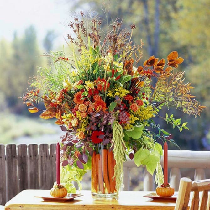 Bouquets of autumn leaves: beautiful ideas with photos 11