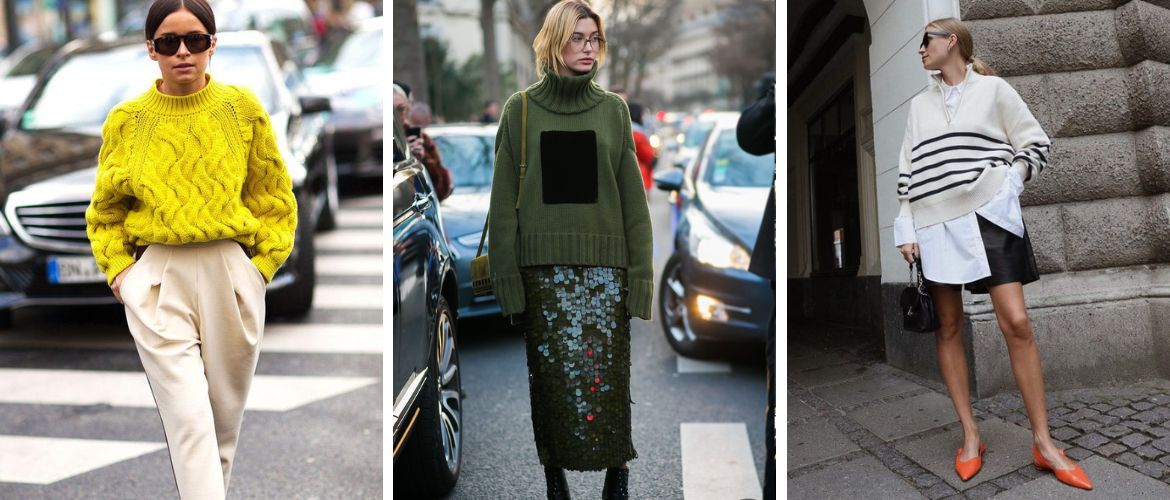 Fashion looks with a sweater: the best combinations for autumn 2023