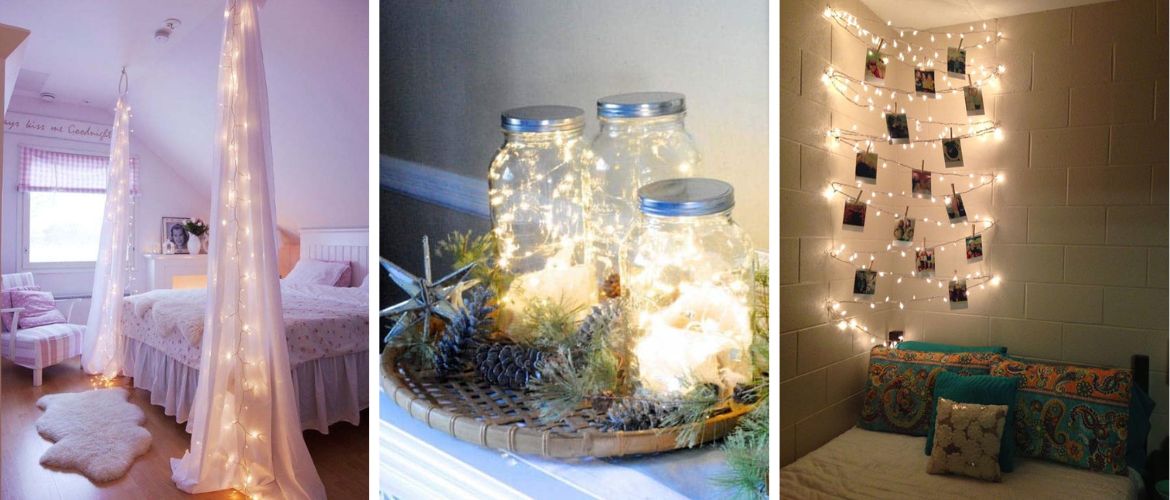 How to decorate your house with garlands: 6 original ways (+ bonus video)