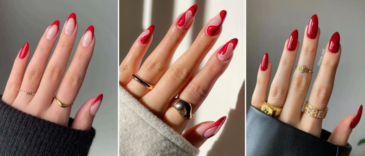 Red manicure 2023: fresh variations and stylish ideas