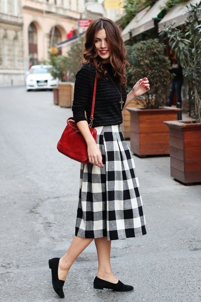 Checkered skirts: fashion variations fall-winter 2023-2024 13