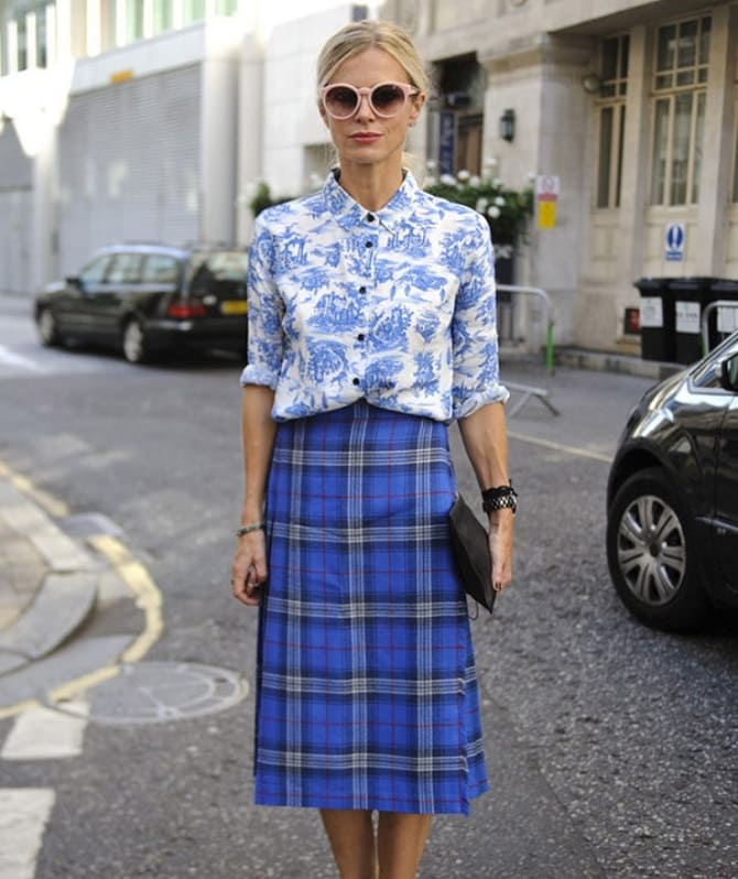 Checkered skirts: fashion variations fall-winter 2023-2024 14