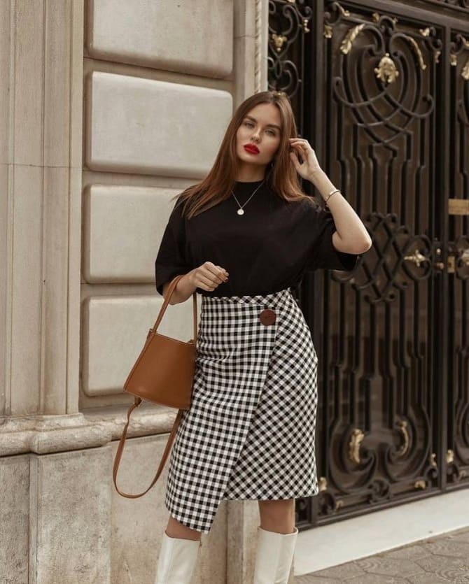 Checkered skirts: fashion variations fall-winter 2023-2024 3