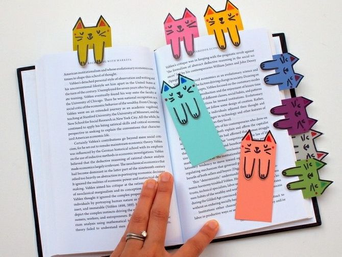 Creative bookmarks for school: how to do it yourself 12