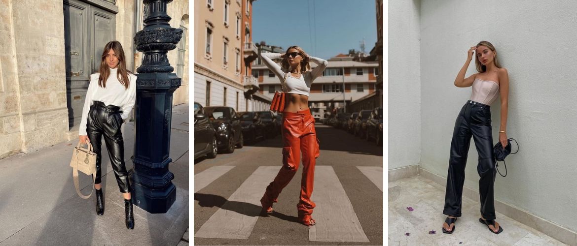 Leather trousers 2023-2024: current styles
